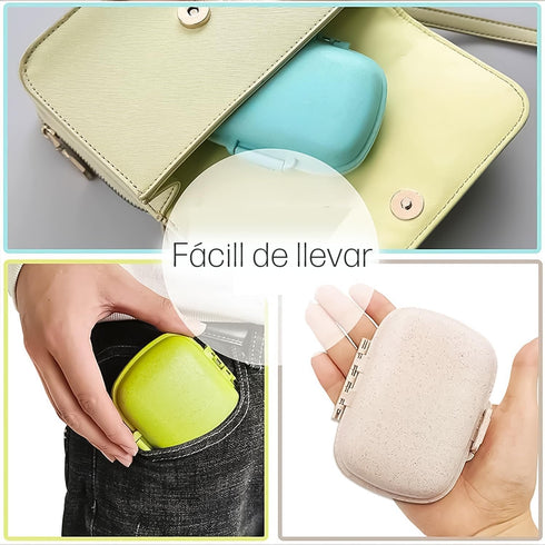 Noguez 8 (8 Medication Pill Box, Pill Organizer, Portable Pill Box with Departments, Weekly Pill Box, Medication