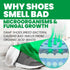 Uncle Todd's Odor Stomp Shoe Deodorizer - Proven Enzyme Formula for Odor Elimination in Footwear