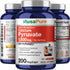 NusaPure Calcium Pyruvate 1500mg, 200 Vegetarian Caps, Non-GMO, Vegan