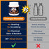 Orange Monster 2 1lb Simple Powder Glass Cleaner, Jar, No Shaking, No Scrubbing, No Brush, Soak & Rinse, for Glass