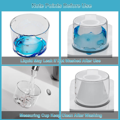 61OZ Laundry Detergent Dispenser Container, 2 Pack Liquid Dispenser, Clear for Laundry Room Storage