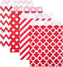 KEYYOOMY 100 Pcs Red Candy Buffet Bags - Small Polka Dot Paper Treat Bags for Parties