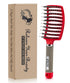 KTKUDY Detangling Hair Brush - Boar Bristle & Tangle-Free Design for Kids, Women, and Men, Pain-Free Styling (Red)