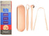 Metal Tongue Scrapers, 3 Piece Set 304 Stainless Steel with Storage Case