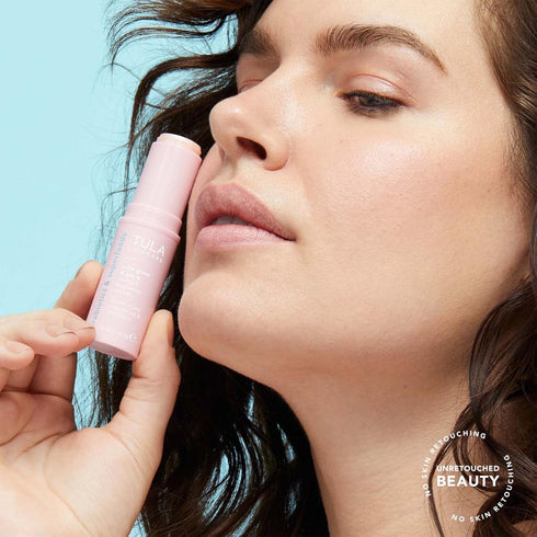 TULA Skin Care Eye Balm Rose Glow, Dark Circle Treatment, Hydrate & Brighten Undereye Area, 0.35 oz