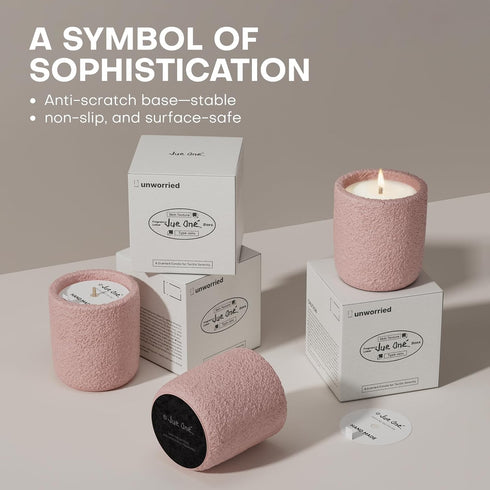 JueOne Scented Candles for Home, Natural Soy Wax Candle Gift, Non-Toxic Cement Jar Candles, Luxury Aromatherapy