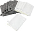 PHOGARY 10 Pack Microfiber Body Wash Mitts, Soft Face Mitten, Reusable Makeup Remover Mitt Gloves, White and Grey
