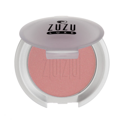 ZUZU LUXE Mineral Blush (Fascination - Lightly Toasted Cinnamon/Warm Shimmer), 0.1 oz, Natural, Vegan, Gluten-free