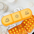 TOPPERFUN 21-Compartment Rainbow Weekly Pill Organizer Portable Plastic Medicine Storage Box with Flip Lid for Travel