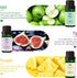 MitFlor Premium Fruit Essential Oils - 6x10ml Fragrance Oil for Candle Soap Making, Summer Diffuser Scents