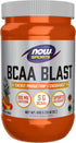 NOW Foods BCAA Blast Powder, 5 g BCAA, 100 mg Caffeine, Tropical Punch, 600-Grams Sports Nutrition