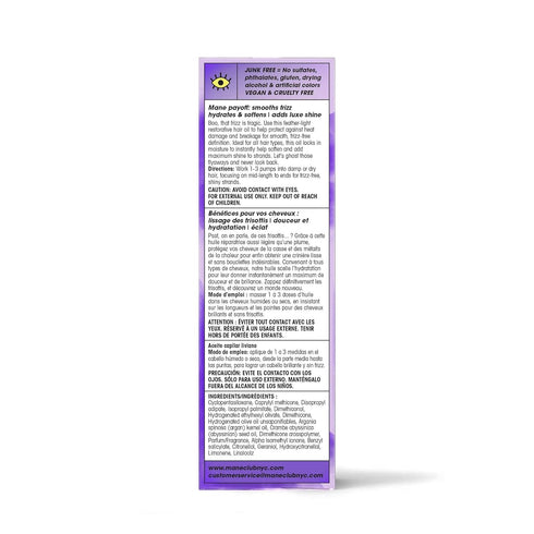 MANE CLUB Voodoo Oil Weightless Hair Oil, 1.6 Ounce, Cruelty Free, Vegan, No Sulfates or Parabens