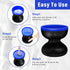 Upgrade Electric Makeup Brush Cleaner Machine, Automatic Spinner for All Size Brushes, Blue