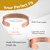 Feraco 12X Strength Wide Pure Copper Magnetic Bracelet for Men, Adjustable Cuff Bangle with Neodymium Magnets