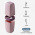 Toothbrush Cup Holder with Cover, Portable Toothbrush Case and Carrier for Bathroom, School, Business Trip