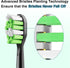 Aoremon Toothbrush Replacement Heads (10 Pcs) for Philips Sonicare Click-on Electric Toothbrush, Black