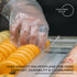 Disposable Long Cuff Cleaning Poly Gloves, One Size Fits Most, Small to X-Large