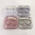 4 Pack Clear Contact Lens Case Travel Kit, Cute Holder with Tweezers Remover Tool, Soak Storage for Travel & Home