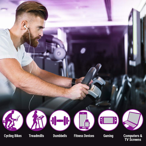 Wipex Gym Wipes & Screen Wipes Combo Pack, 75ct Canister for Fitness Equipment & 24ct Touch Screen Wipes