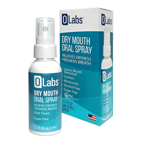 Olabs 2 Pack (1.5 oz) Dry Mouth Spray - Mint Flavor Breath Spray for Fresh Breath, Sugar Free, Alcohol Free, Sprays