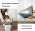 60 Count Small Drawstring Trash Bags, 4 Gallon Tear-Free Gray, Unscented for Bathroom, Kitchen
