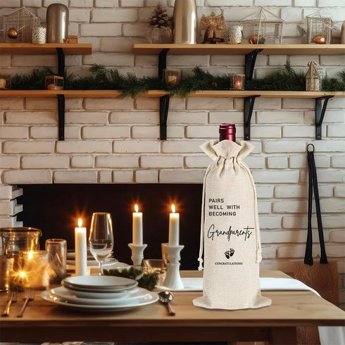 Opininqo 2026 Grandparent Gift - Pairs Well With Becoming Grandparent, Pregnancy Announcement Gifts for Grandmother