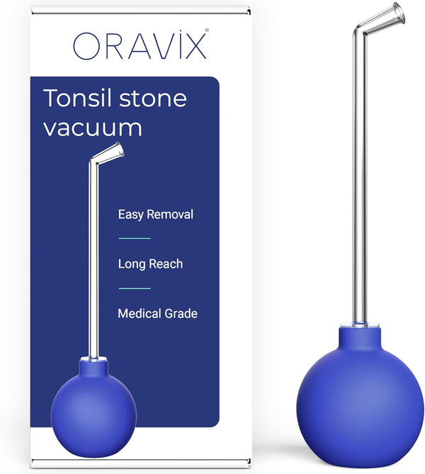 Oravix Tonsil Stone Vacuum, Tonsil Stone Removal Tool with Suction, Cupping Tool, Extractor for Tonsil Stones