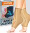 Sparthos Ankle Compression Socks (Pair) - Plantar Fasciitis Brace with Arch Support for Sports and Everyday Wear