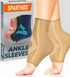 Sparthos Ankle Compression Socks (Pair) - Plantar Fasciitis Brace with Arch Support for Sports and Everyday Wear