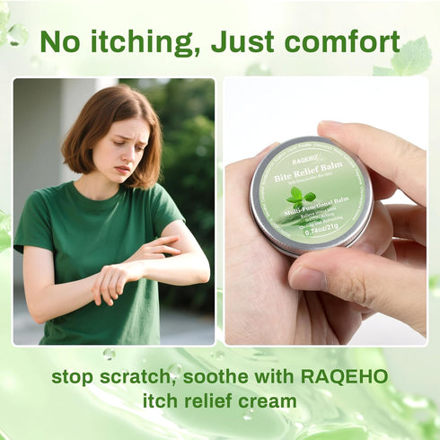RAQEHO 0.74oz Summer Mosquito Bite Itch Relief Cream Anti Itch Bug Insect After Bite Treatment Cream Travel Sting