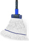 Commercial Heavy Duty Cotton Mop, Looped-End String Wet Mop for Floor Cleaning with Long Handle