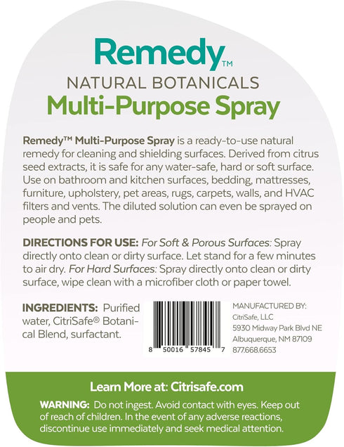 Remedy Multi-Purpose Treatment Spray - All Purpose Cleaner Spray - Kitchen and Bathroom Cleaner