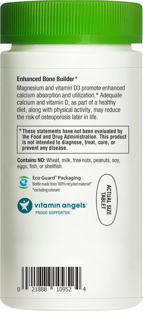 Rainbow Light Calcium With Magnesium and Vitamin D3 Tablets, 180 Count - Bone Health and Teeth Support Supplement