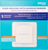 Areza Medical Foam Wound Dressing, Sterile Polyurethane, 6.5" x 6.5" (16.5 cm x 16.5 cm), Adhesive Border, 5 PCS
