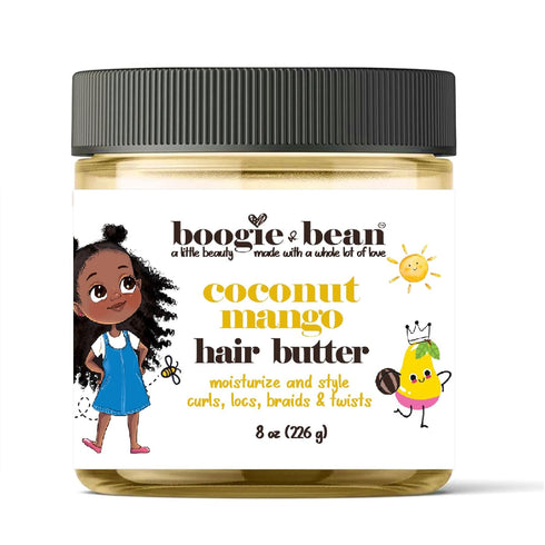 Kids Curly Hair Products - Natural Coconut Mango Hair Butter for Braids & Twists