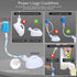 OOCOME Portable Urinals for Men, Spill Proof Reusable Male Pee Bottle, 2000 ml with 47.2" Long Tube and Lid