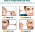 Ear Wax Removal Kit for Adults and Kids, One-Piece Ear Picker Design, Ear Cleansing Brush with Storage Box (White)