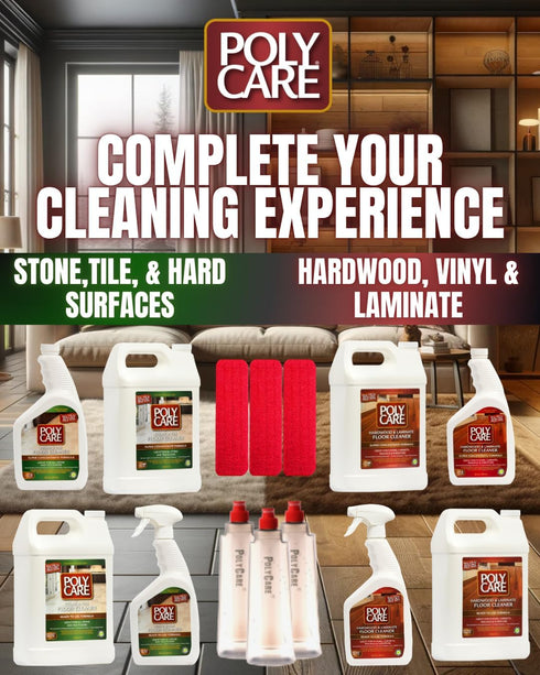 Pack 3 Hardwood Floor Cleaner Spray Mop Cartridge - of - Unscented - Refillable - Residue-Free Floor Cleaning Solution