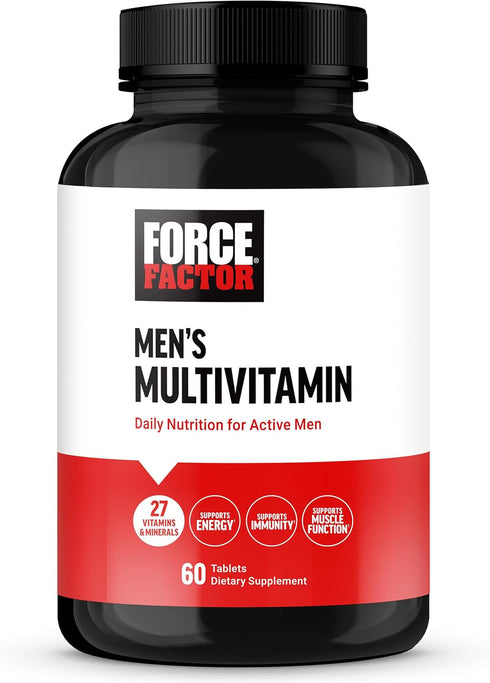 Force Factor Men’s Multivitamins, 60 Tablets - Multivitamin for Men Plus Amino Acids with 27 Vitamins and Minerals