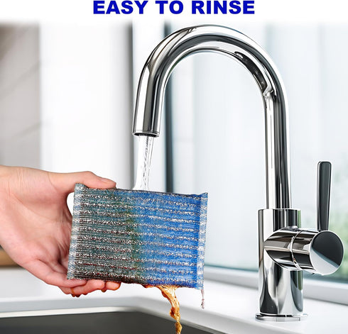 8Pads Sponges Kitchen - Premium Dish Sponge, Dish Cloths, Essential Cleaning Supplies for Dishes, Pots, Pans