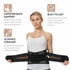 NeoTech Care Adjustable Double Pull Lumbar Brace/Lower Back Belt, Black, Size M