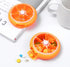 MoveZone Rotating Daily Pill Dispenser. Weekly 7 Compartments Large Medicine Pill Organizer. (Orange).