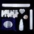 DANCING BEAR Selenite Protection Collection (22 pc Set): 12-15 Sticks (1.5-2”), Palm Stone, Heart, Tower, 8" Stick,