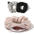 Pocket Scrunchies Hair Ties with Hidden Zipper, Stash Scrunchy Ponytail Holder