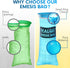 Healqu Hospital Vomit Bags, 12 Pack 1000ml Car Throw Up Bag for Travel & Motion Sickness, Leak Resistant