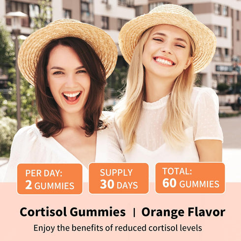 Gummies Gummies 120 Count Cortisol Supplements for Women Sugar-Free Cortisol with Magnesium Glycinate Ashwagandha
