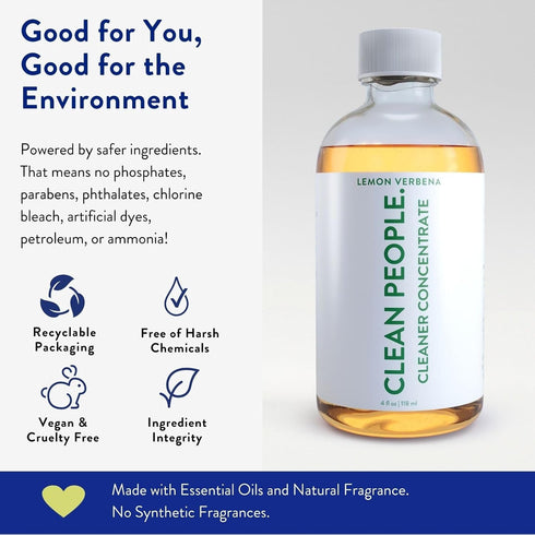 Packaging 4oz (2 Pack) Clean People Cleaner Concentrate - All-Purpose Cleaner for Multi-Purpose Cleaning, Bathrooms