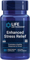 Life Extension Enhanced Stress Relief, Lemon Balm Extract, L-theanine, Gluten-Free, 30 Capsules
