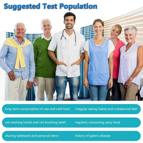 H Pylori Test Kit at Home - Helicobacter Pylori Self-Test Kit, Fast and Accurate Results in 10-15 Minutes