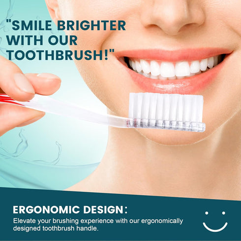 30 PCS Individually Wrapped Bulk Toothbrushes with Toothpastes, Colorful Manual Disposable for Adults or Kids